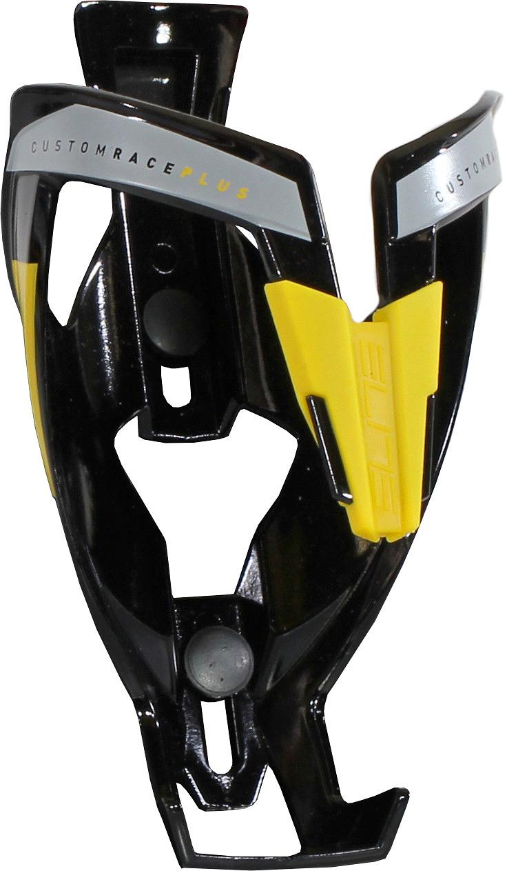 Elite BOTTLECAGE CUSTOM RACE PLUS BLACK YELLOW GRAPHIC 2020