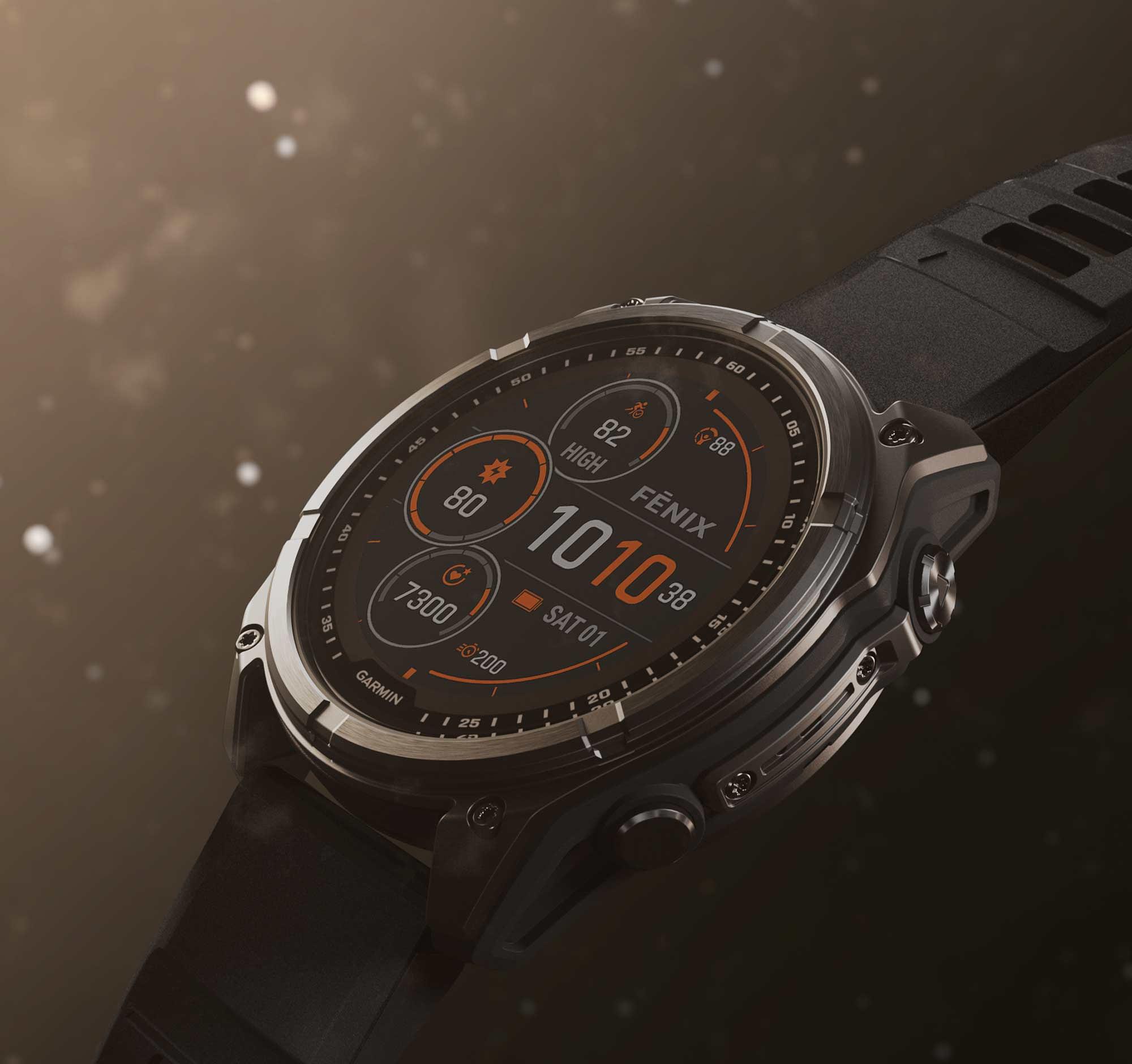 Garmin Fenix 8 51Mm, Saph,Crbngryti/Blk,Blk/Pebblegray, Sea (Amoled Sapphire)