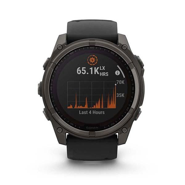 Garmin Fenix 8 51Mm, Saph,Crbngryti/Blk,Blk/Pebblegray, Sea (Amoled Sapphire)