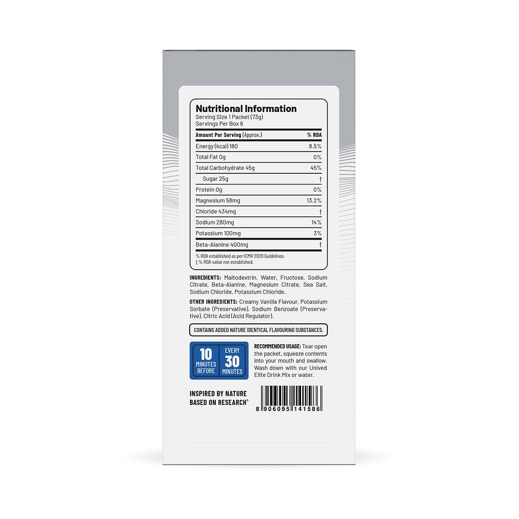 UNIVED Elite Gel 180 (Cocoa Sea Salt / Box of 6)