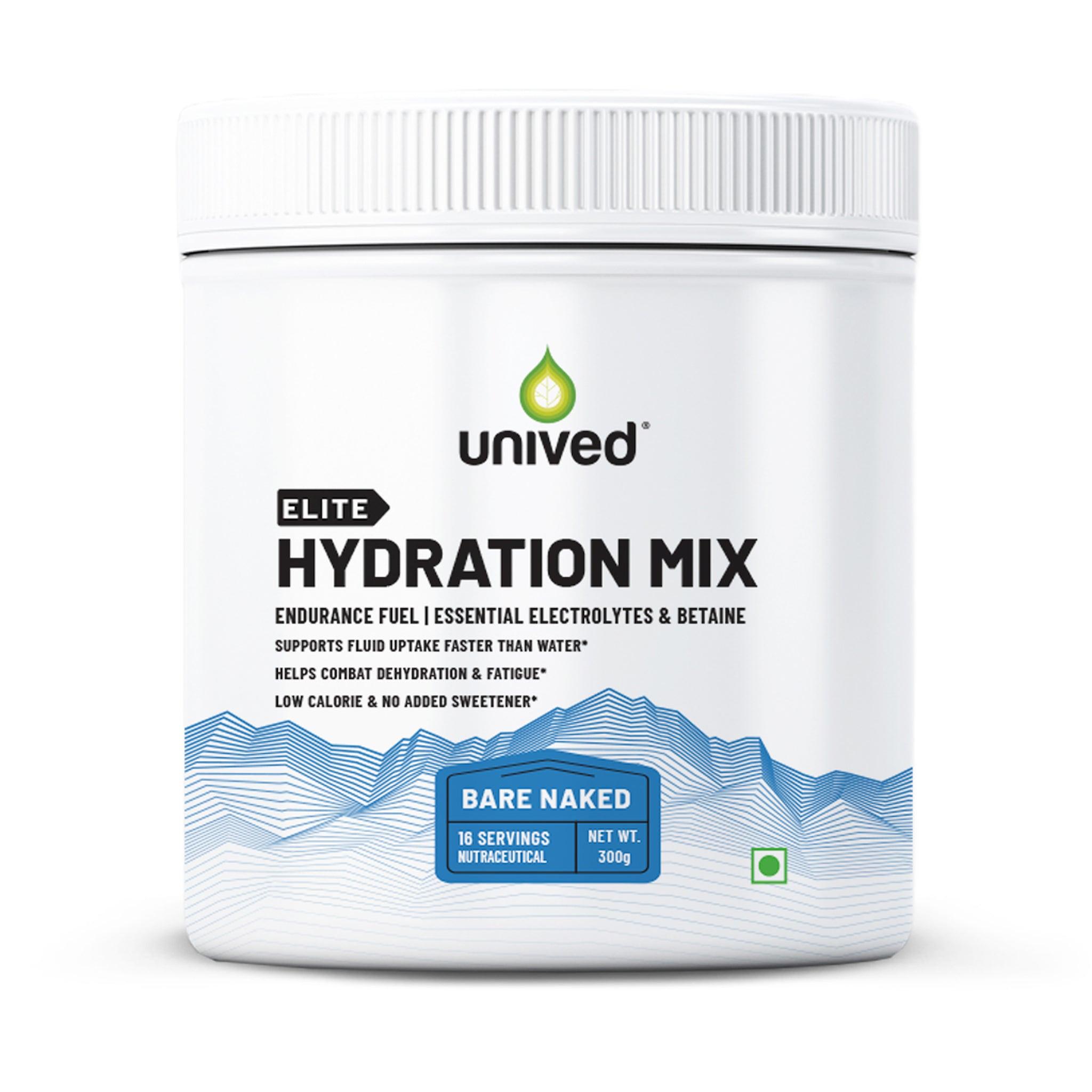 UNIVED Elite Hydration Mix (Bare Naked / 16 Servings)